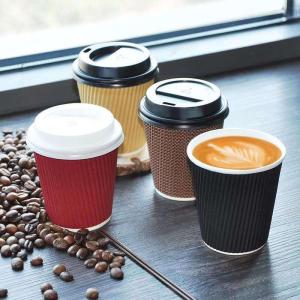 Wholesale Eco-friendly Disposable Custom Printed Coffee Cups Biodegradable Kraft