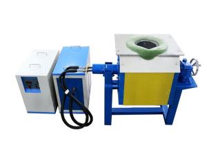 China Induction Metal Heater 110kw Melting Frunace Manual Tilting For Iron Product 50kg factory