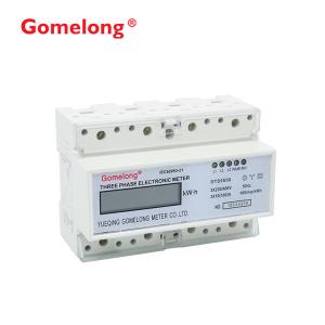 China China Manufacture DTS5558 Three-phase Electronic Din-rail Kwh Meter Power Energy Meter factory