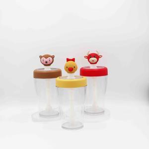 China Leak Proof Tritan BPA Free Water Bottle With Cartoon Dog Stopper factory