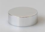 Aluminum Plastic Wide Mouth Canning Jar Lids 53mm Shiny Silver Color