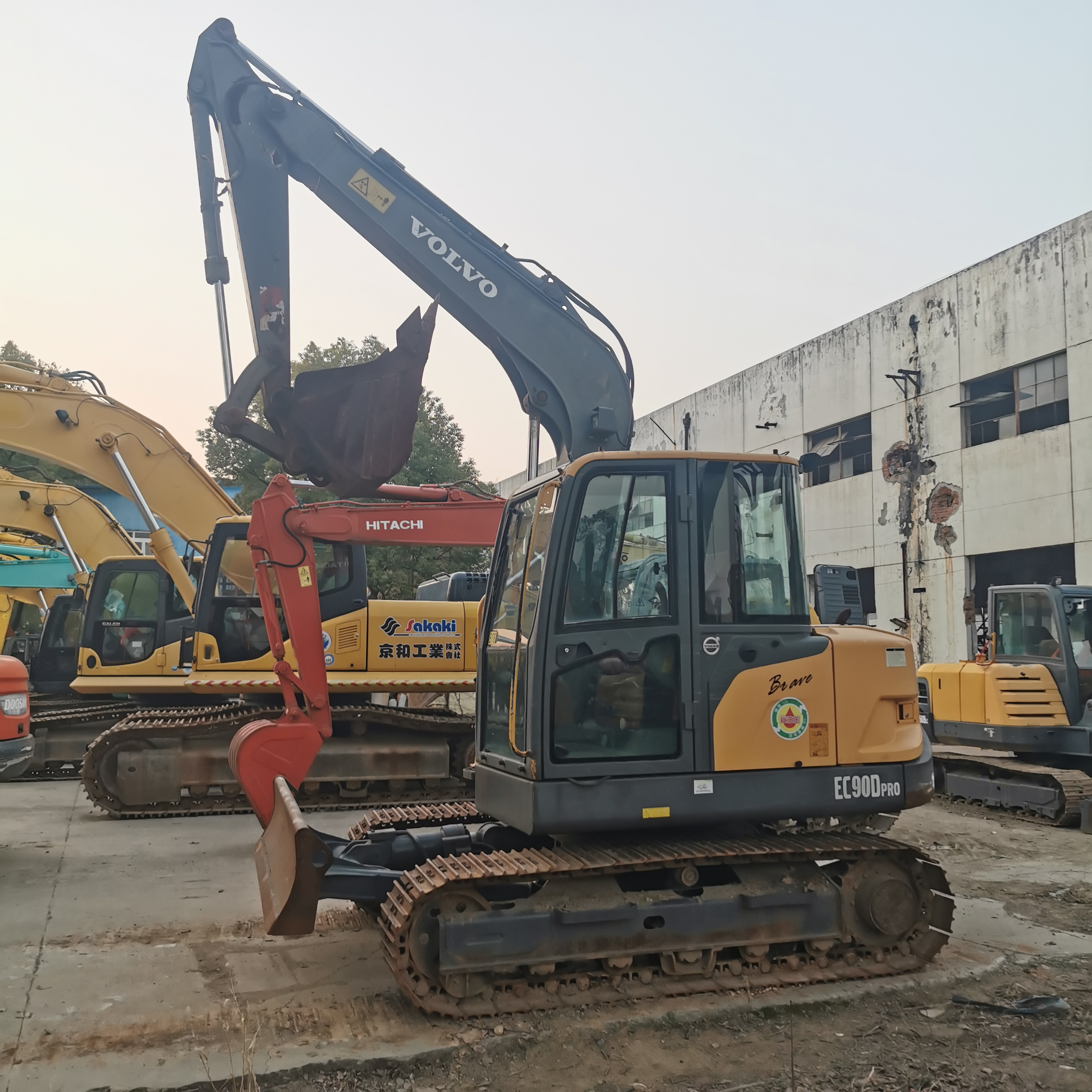 2021 year Korea original small 9 ton volvo ec90 used excavator with 800 working hours