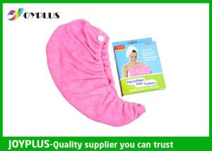 China Various Colors Hair Drying Towel Wrap , Quick Dry Hair Towels 250GSMg factory