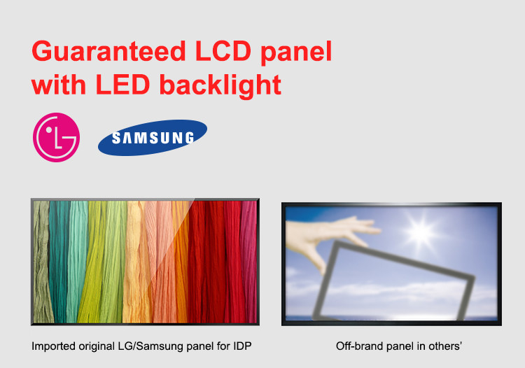 FHD 70 Inch High Brightness Display 1920x1080 Commercial Kiosk
