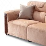 Italian 1 2 3 Seater Classic Upholstery Nubuck Leather European Sofa Set W006SF