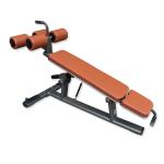 Gray Frame Abdominal Bench Machine With Roller Wheel