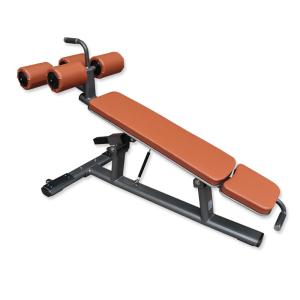 China Gray Frame Abdominal Bench Machine With Roller Wheel factory
