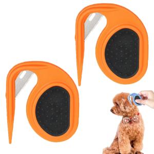 China Clipper Blade Dog Knotting Comb Orange Pet Knotting Comb For Cats factory