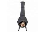 Outdoor Antique Cast Iron Garden Chimney European / American Wood Burning