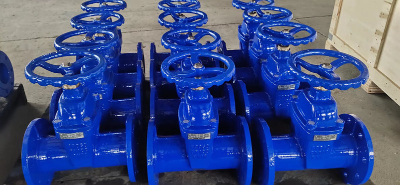 EPDM Sealing F5 Gate Valve Electric Actuated Soft Seat GGG40 GGG50