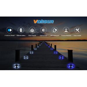 Solar Deck Light with 600mAh Battery Capacity and 20 Hours Working Time in White