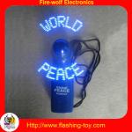 Portable color Led Customized character Flashing Mini Fan manufacturer &