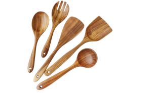China Stainfree Wooden Kitchen Tools Set Toxinproof , NonBPA Wooden Cooking Set factory