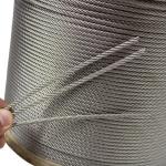 6x19 IWRC Stainless Steel Cable Rope Wires Rope T/S 1570Mpa 1000mtrs in Plywood