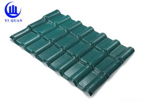 China Slope Roof spanish Weather Resistance Synthetic Resin Roof Tile ASA Coated 1040 mm Width factory