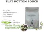 Bagease Custom Printed Biodegradable Compostable Pla Kraft Paper Flat Bottom