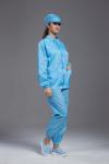 Blue Clean Room Clothes Anti Static S-5XL Sized In Pharmaceutical Workshop