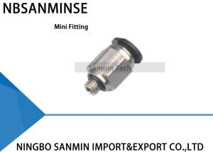 China PC - C Compact One Touch Fitting Mini Fittings Pneumatic Push In Pneumatic Air Male Straight Fitting Sanmin factory