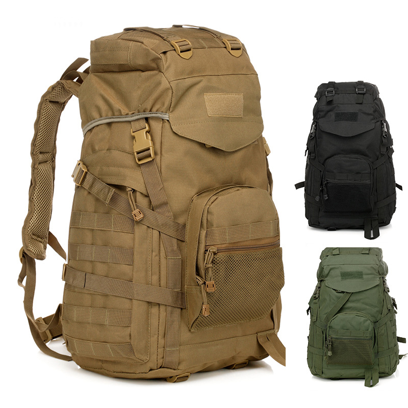 40L Capacity 900D Oxford Fabric Waterproof Linen Backpack with High Strength Straps