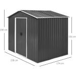 Color Steel Plate Galvanized Steel Outdoor Garden Roofed Metal Storage Shed