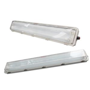 China Flangle Mounting Anti-Explosive Fluorescent Lamp Ex Mark Ex Db Eb IIC T6 Gb for Hazardous Environments factory