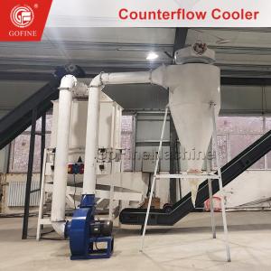 China Biomass Pellet Cooler Wood Pellet Cooler With Vibrating Screener factory