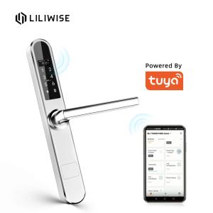 China Security Tuya Aluminium Door Lock RFID Card Code Unlock factory