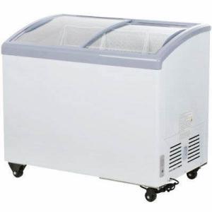 China Manual Defrost Display Chest Freezer Glass Door Large Capacity Easy Adjustable factory