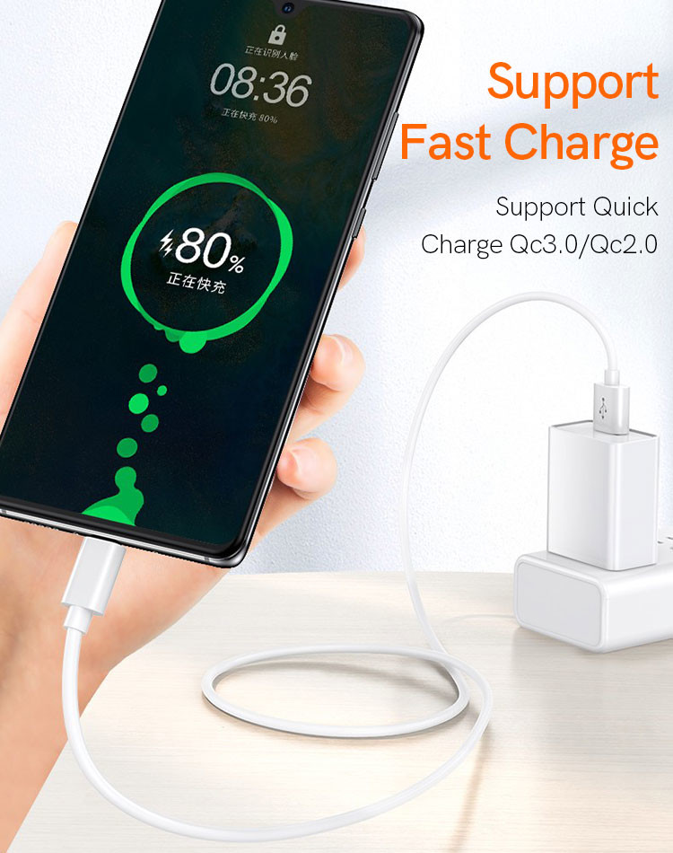 TPE 2M USB 3.0 Charging Cable 3A Fast Charging Cable