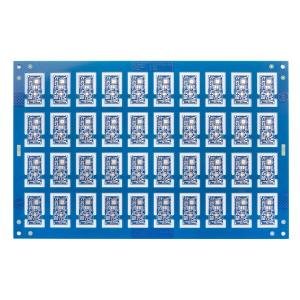 China 1.0mm Quick Turn Circuit Boards Blue Solder Mask PCB Rapid Prototype 6mil factory