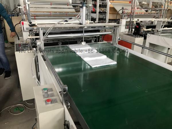 Stepper Motor Sealing Bag Making Machine Heating Sealing Cold Cutting Bottom Two