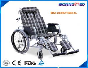 China BM-2009/FS954L Grey Best Selling Aluminum Frame Economic Adjustable Headrest Wheelchair Detechable Footrest Wheelchair on sale