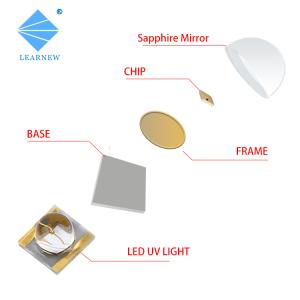 China Ceramic 3535 UVA SMD UV LED Chip 365nm 385nm 3W 10W 50W For Inkjet Curing factory