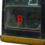 CAT307E E307E Excavator Glass Replacement CATERPILLAR Cab Front Down Position B
