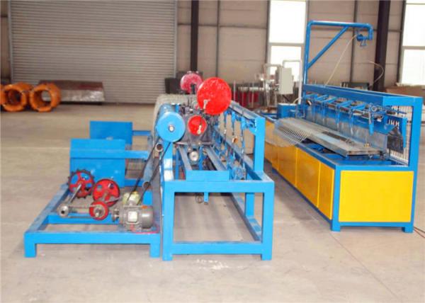 China Single Wire Chain Link Fence Machine Twisted / Knuckled Sides Energy Saving factory