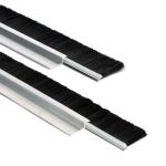 Metal Door Seal Nylon Brush Draught Excluder Strip Brush Fin Weatherstripping
