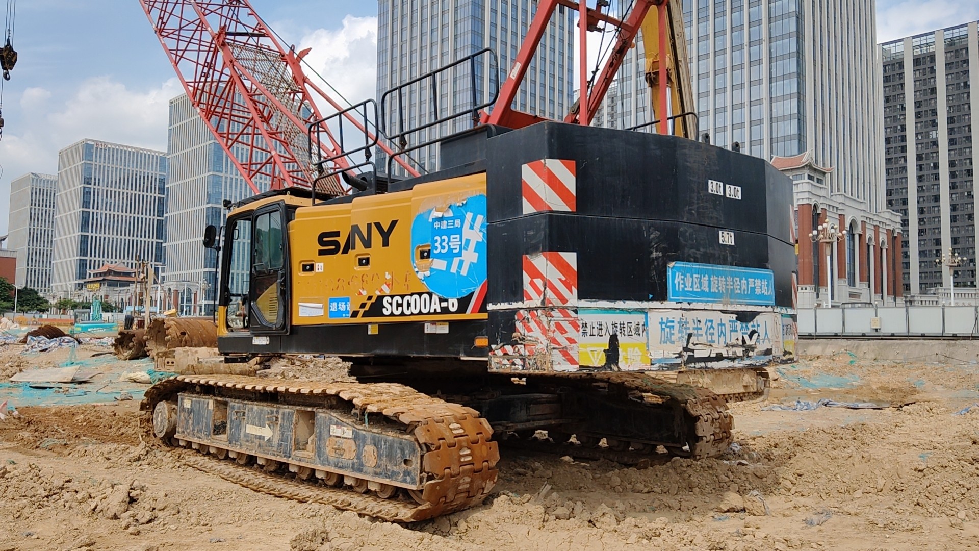 2021 Sany 60 Ton Crawler Crane 43m Maximum Lifting Height Excellent Condition
