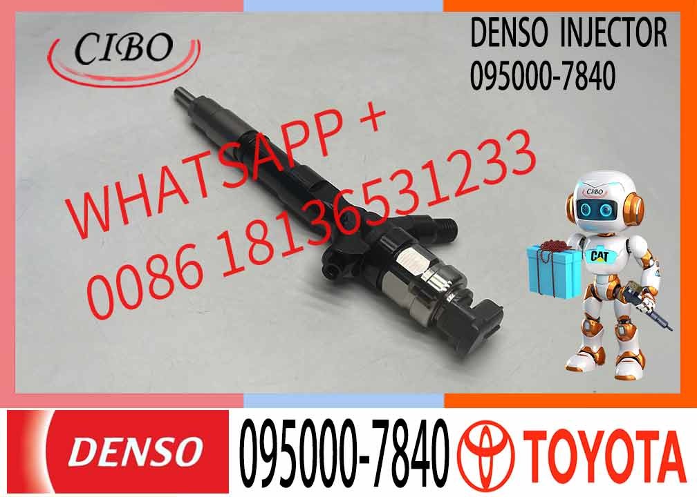Hot Sale Common Rail Diesel Fuel Injector 23670-39305 095000-7840 For TOY0TA 1KD-FTV Engine