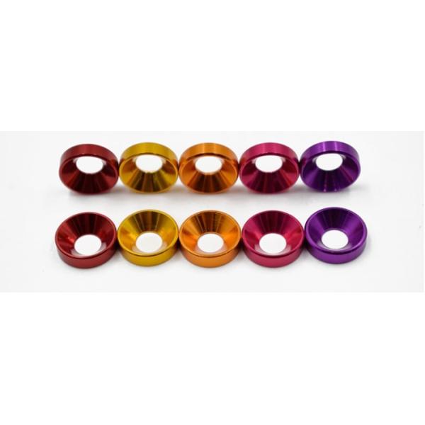 Black Blue Yellow Anodized 5/8 Aluminum Washer For Socket Screw