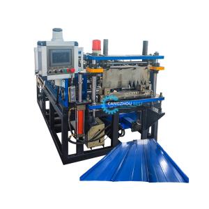 China Color Steel Auto Change Size Portable Standing Seam Roof Sheet Roll Forming Machine factory