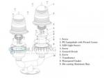 GS-LI/D Double AC110V 220V Aviation Obstruction Light For Tower