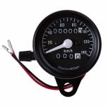 Black 12V Motorcycle Digital Speedometer , CE 140km/H Universal Motorcycle