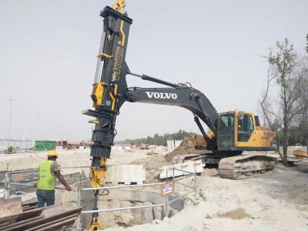 Construction Telescopic Boom Grab Foundation Drilling Tools Excavator Telescopic