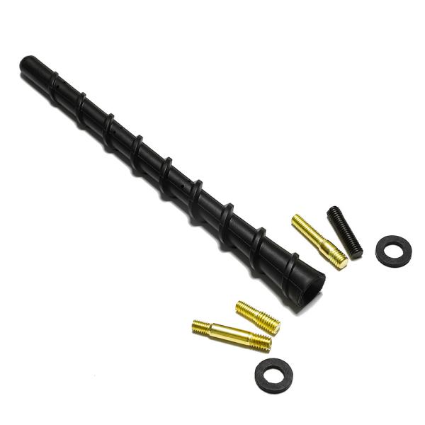 7" Black Spiral Bending AM/FM Radio Antenna Universal Fit for Trucks Cars SUVs