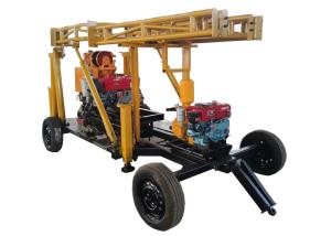 China BW160 200 Meter Rubber Trailer Mounted Drilling Rigs factory
