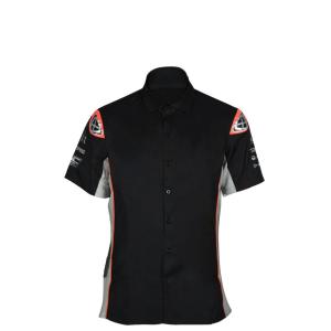 China Custom Team Name Knit Fabric Sports Polo Shirts with Printing and Logo Embroidery factory