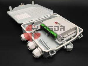China Fiber Optic LGX Module PLC Splitter Box , Pole Mount and Wall Mount 12 Fibers FAT factory