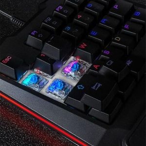 One Handed Razer Grade Quiet Xbox Gaming Keyboard RGB Luminescence