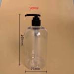 Alcohol Clear Hand Sanitizer Refill Bottle 300ml Hand Sanitizer Pump Bottle PET