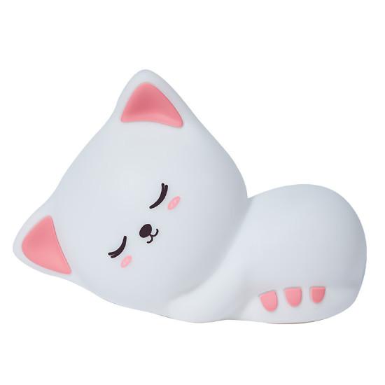 LED Silicone Cat Decompression Pat Light LED Night Light Sleep Night Light